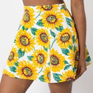 American Apparel Circle Sunflower Skirt